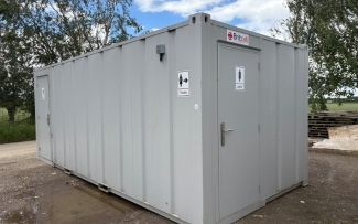 20' x 9' Anti-Vandal Steel 3+2 Toilet Block, York