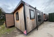 26'x10' Cedar Clad Double Office - Ex Hire Feet!